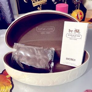 Brandnew coach case with mini scarf and brosure